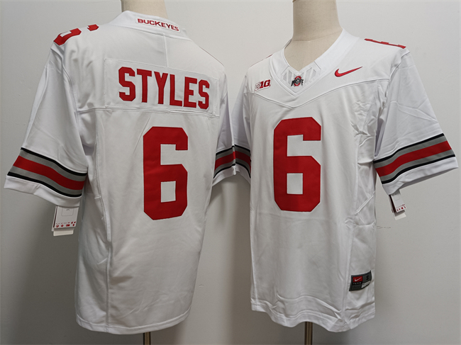 Men's Ohio State Buckeyes #6 Sonny Styles White 2023 F.U.S.E. Limited Stitched Jersey